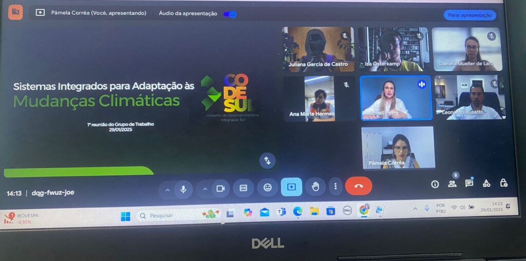 GT dos Sistemas Integrados para Adaptação às Mudanças Climáticas realiza primeira reunião do ano