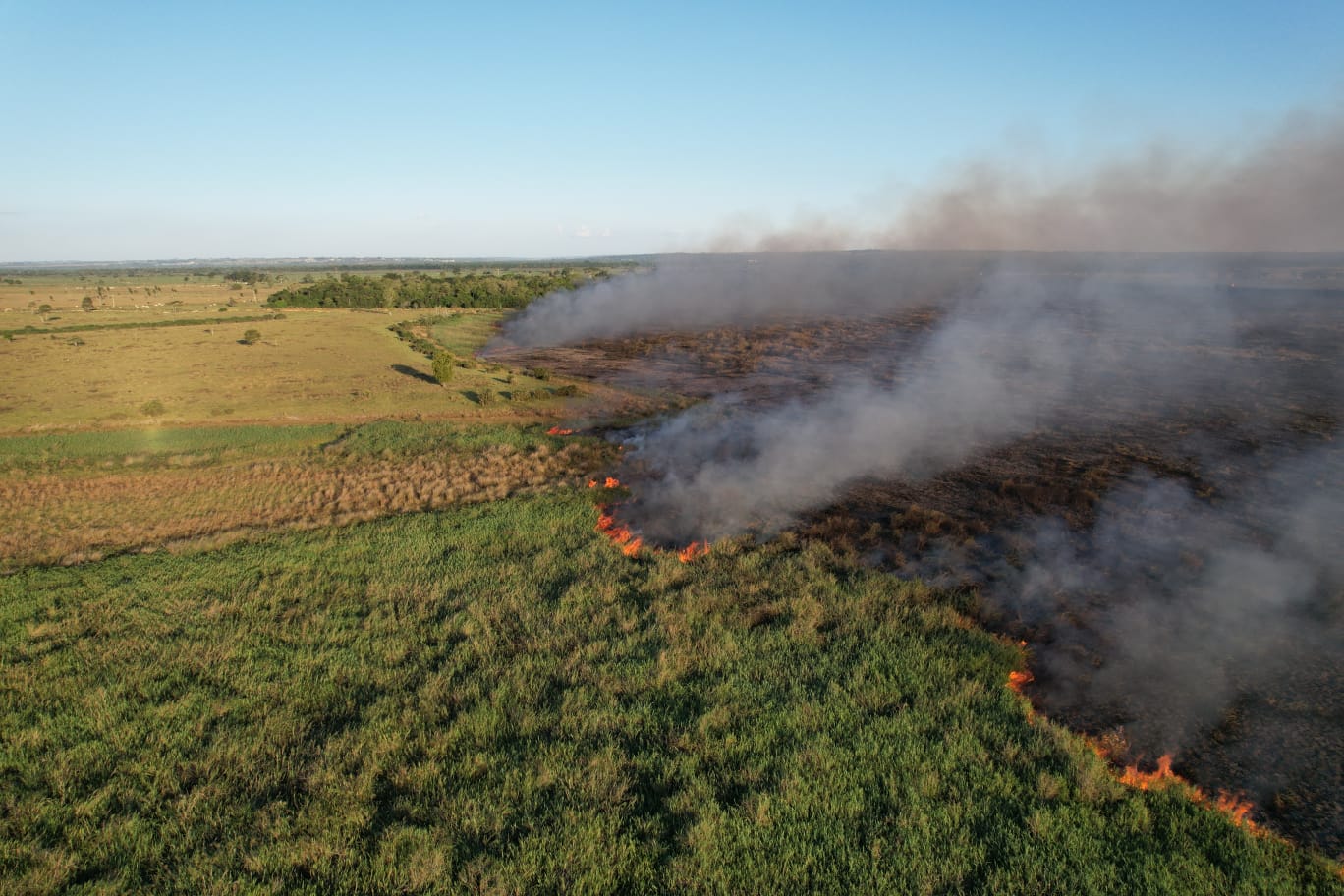 RS envia reforço para ajudar a combater incêndios florestais no Mato Grosso do Sul